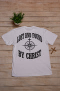 White Lost And Found By Christ Tee - White Design | color: white